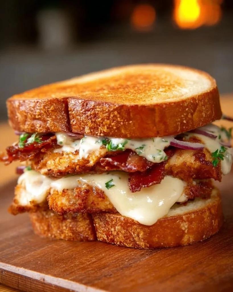 Delicious Ranch Chicken Sandwich with juicy chicken and creamy ranch dressing