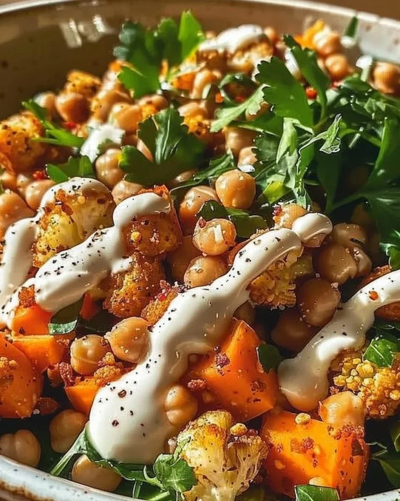 Colorful anti-inflammatory glow bowl filled with nutritious ingredients.