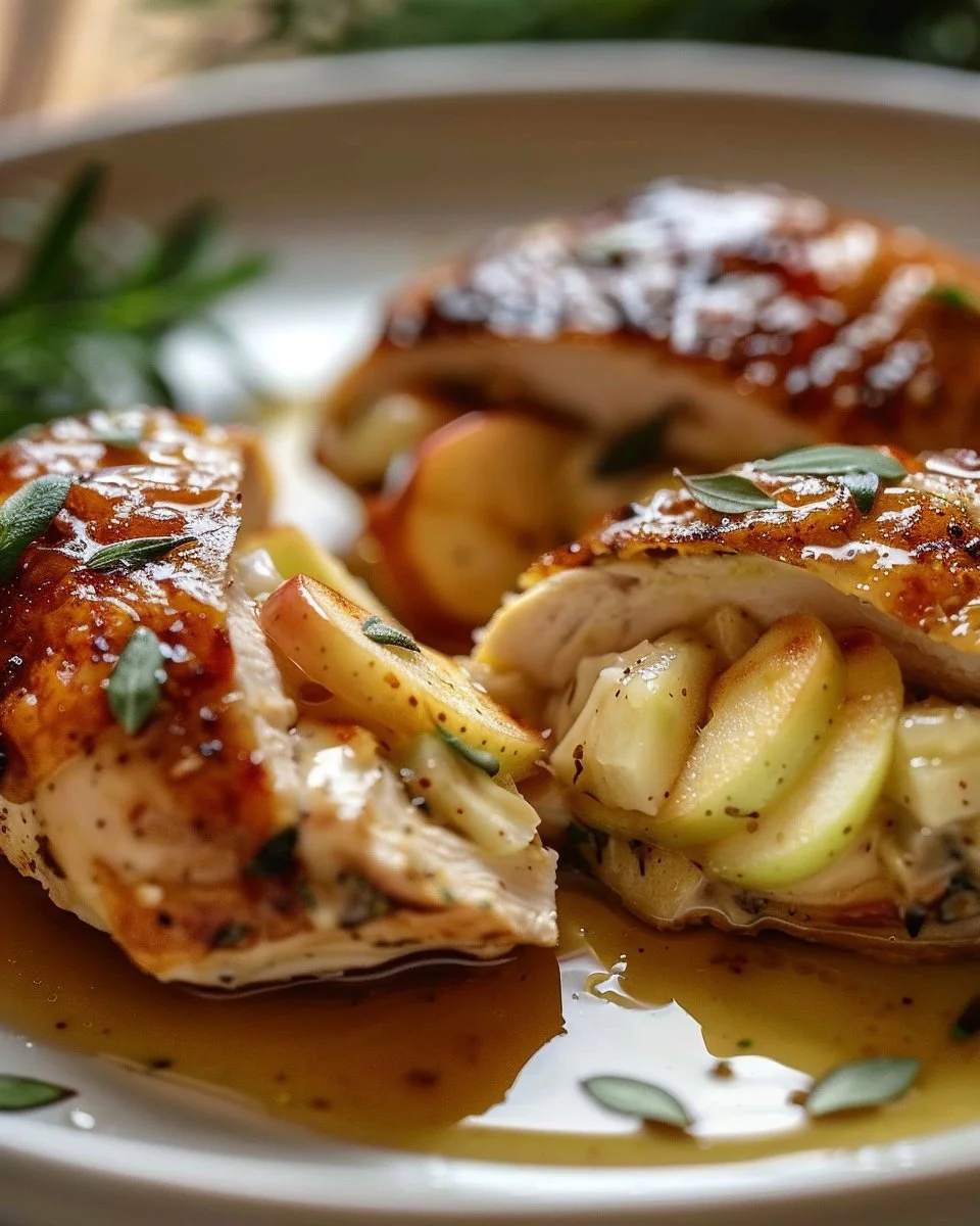 Apple and Brie Stuffed Chicken