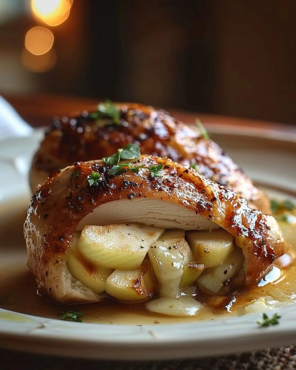 Apple and Brie Stuffed Chicken
