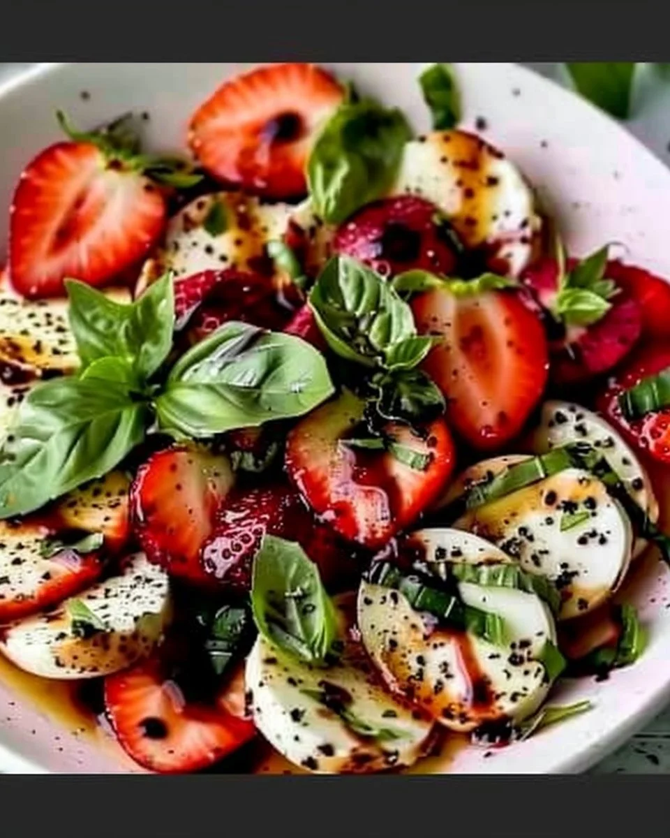 Balsamic Strawberry Caprese