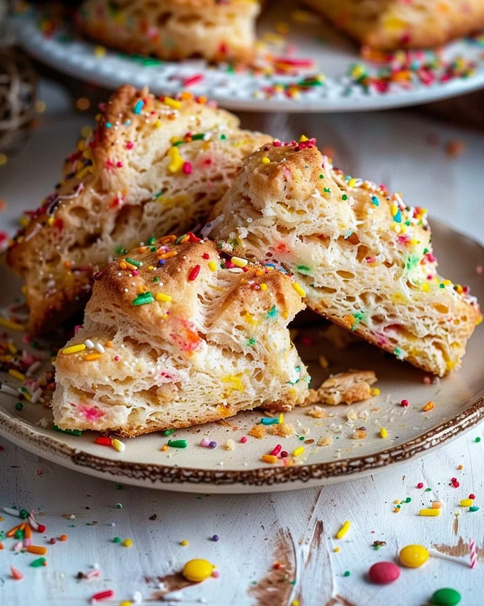 Birthday Cake Scones