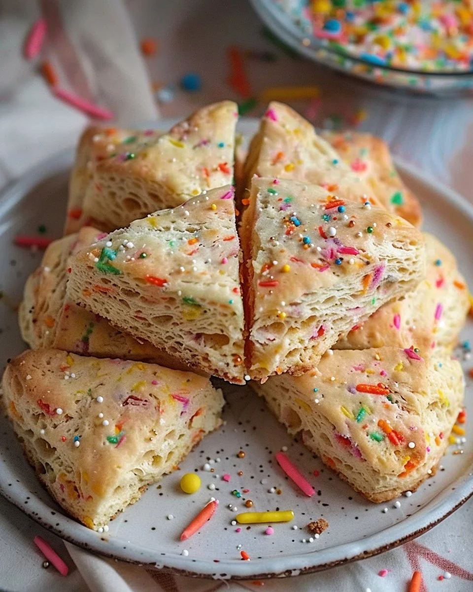 Birthday Cake Scones