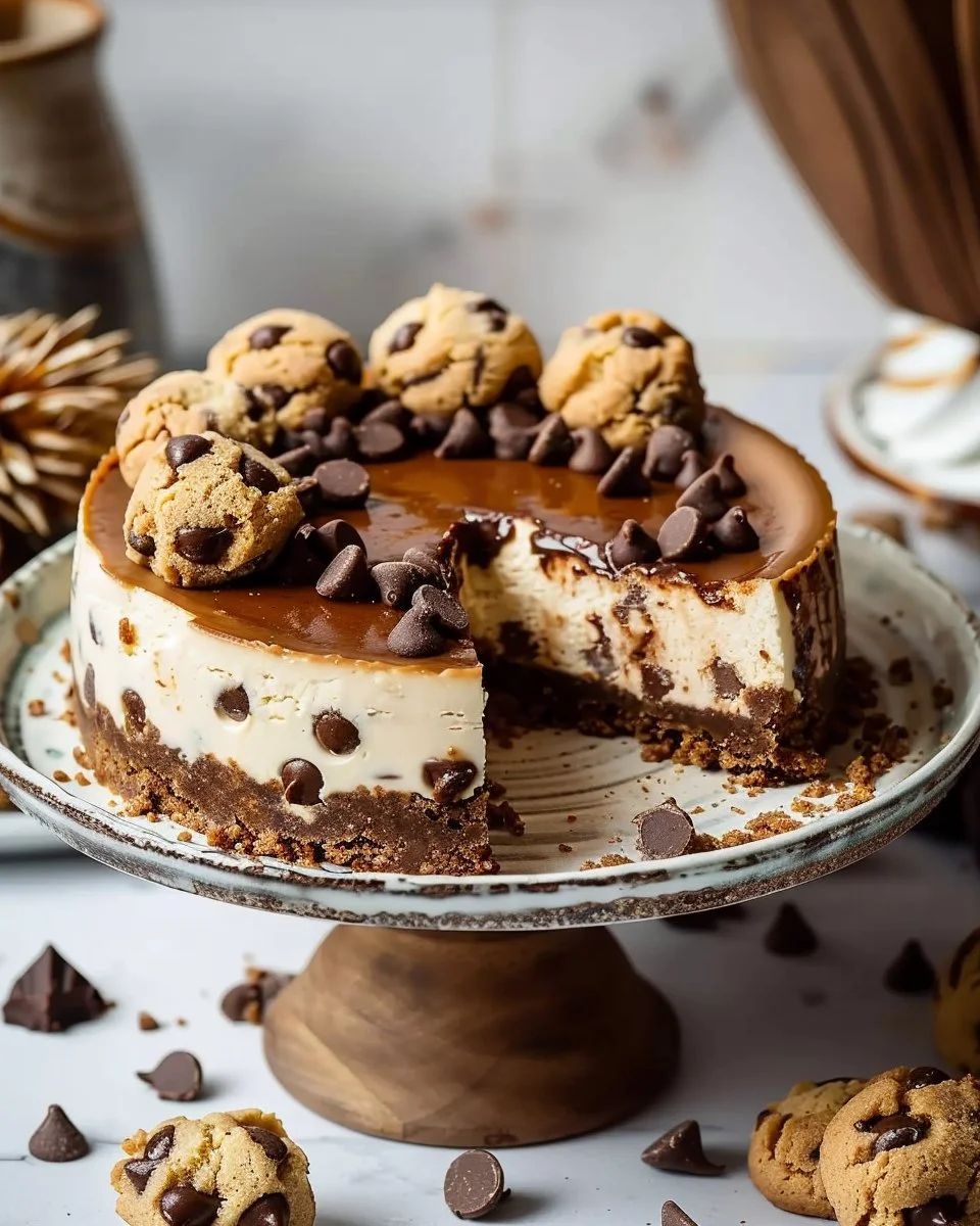 Chocolate Chip Cookie Dough Cheesecake