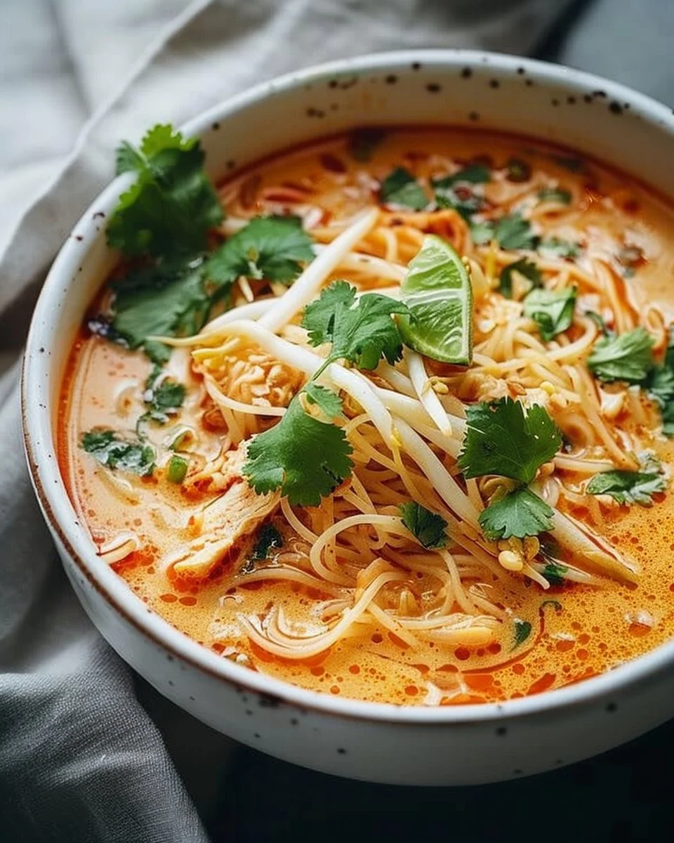 Creamy Thai Curry Noodle Soup