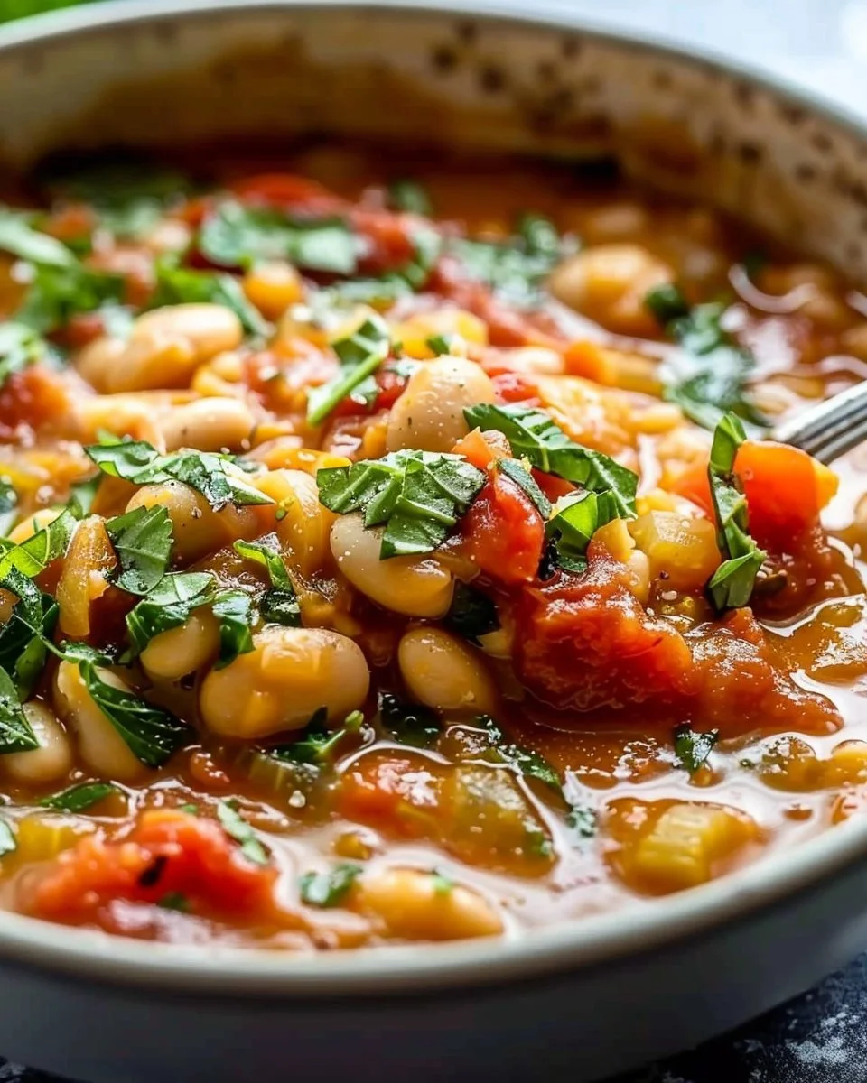 Creamy Tomato White Bean Stew