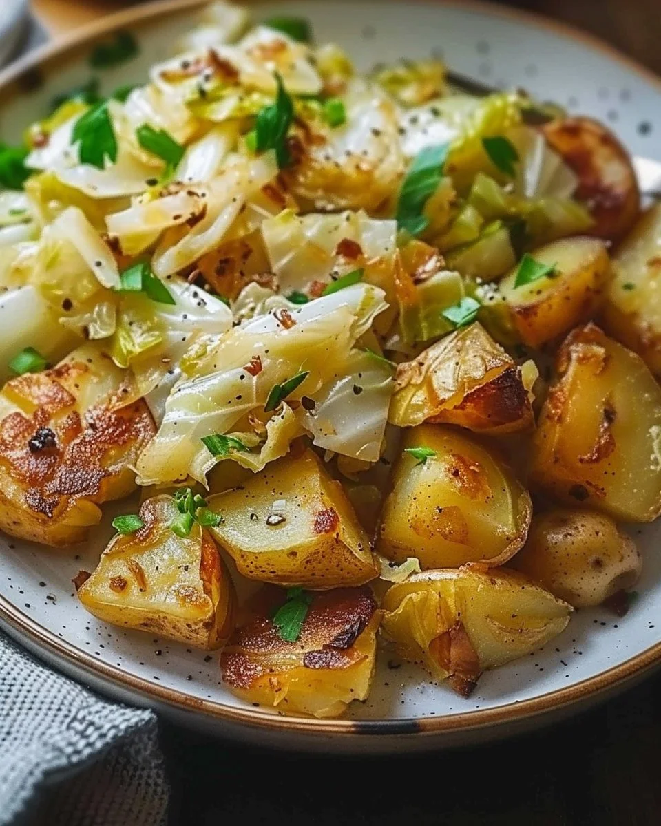Fried Cabbage and Potatoes