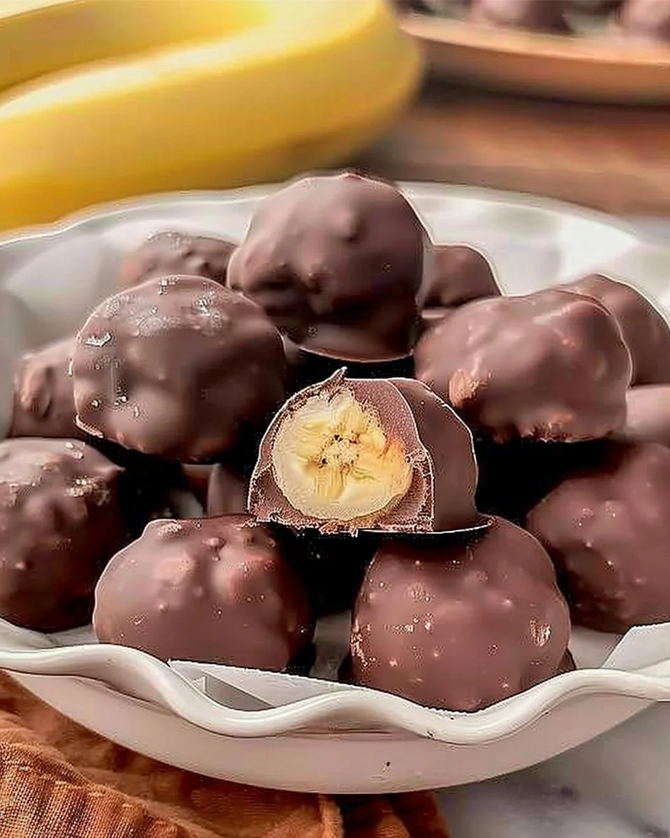 Frozen Chocolate Banana Peanut Butter Bites