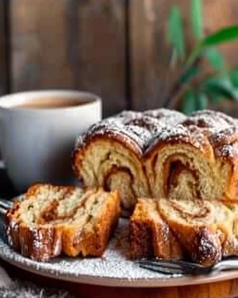 Gluten-free cinnamon pull-apart bread with a golden crust and gooey filling