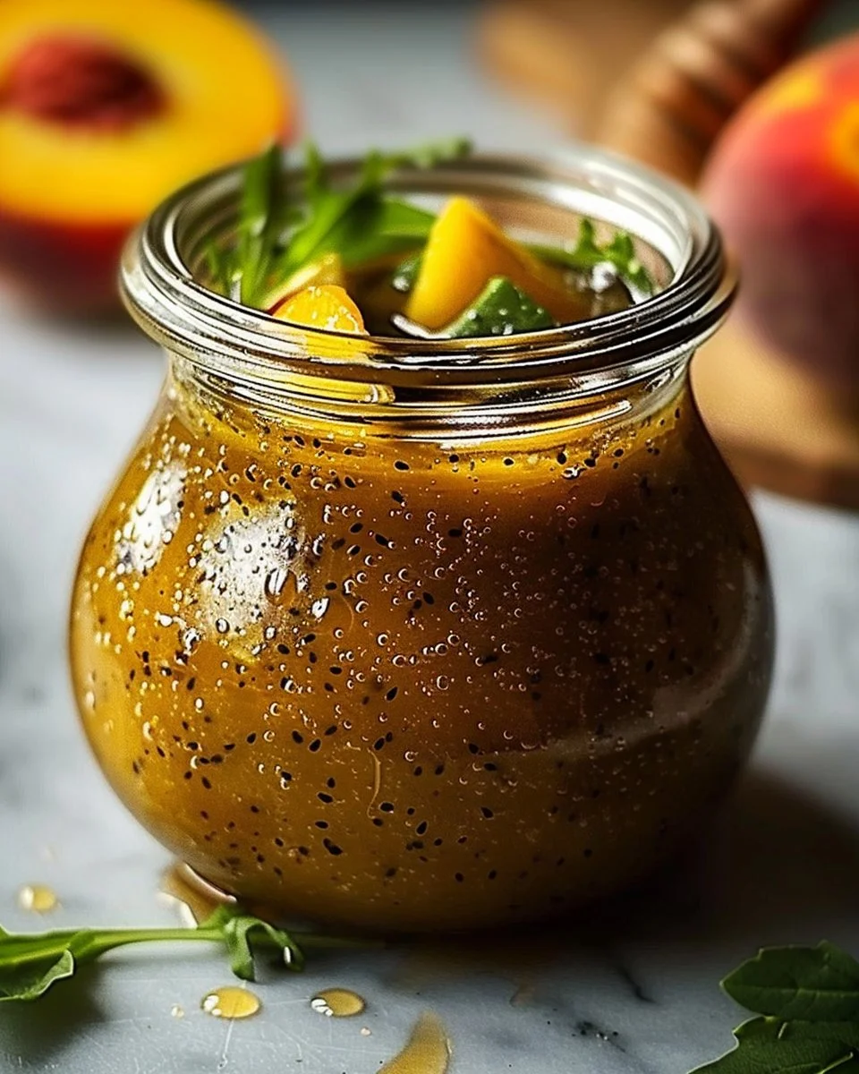 Peach Honey Dijon Balsamic Vinaigrette