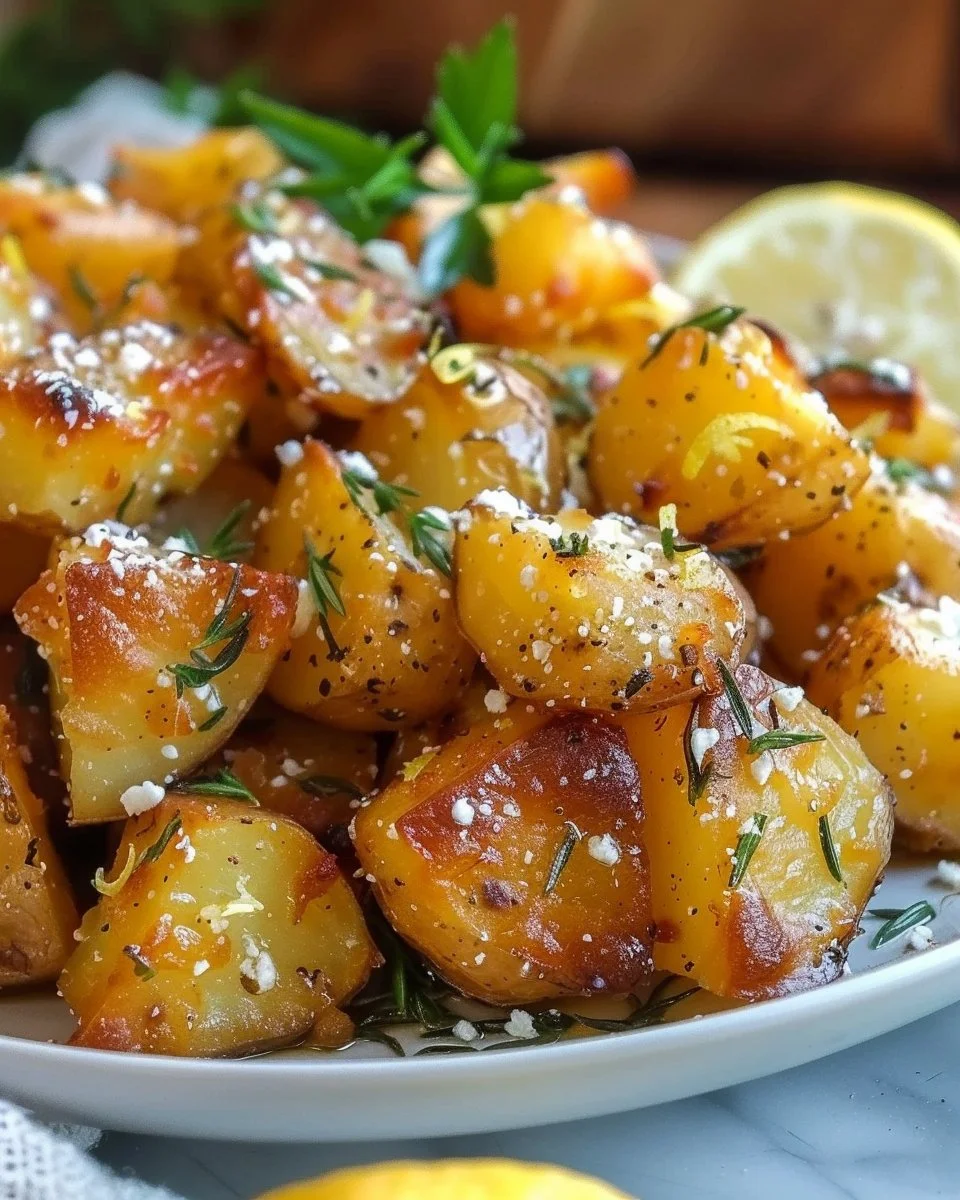 Perfect Greek Lemon Potatoes