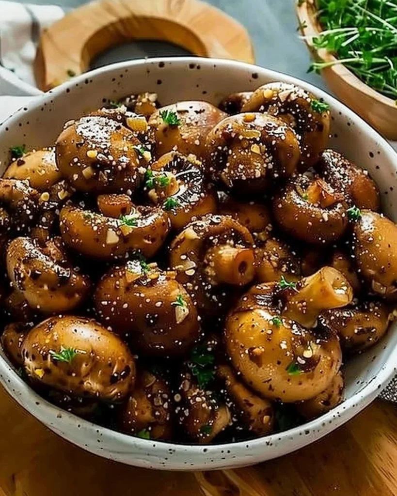 Perfected Cowboy Mushrooms ready to serve on a plate