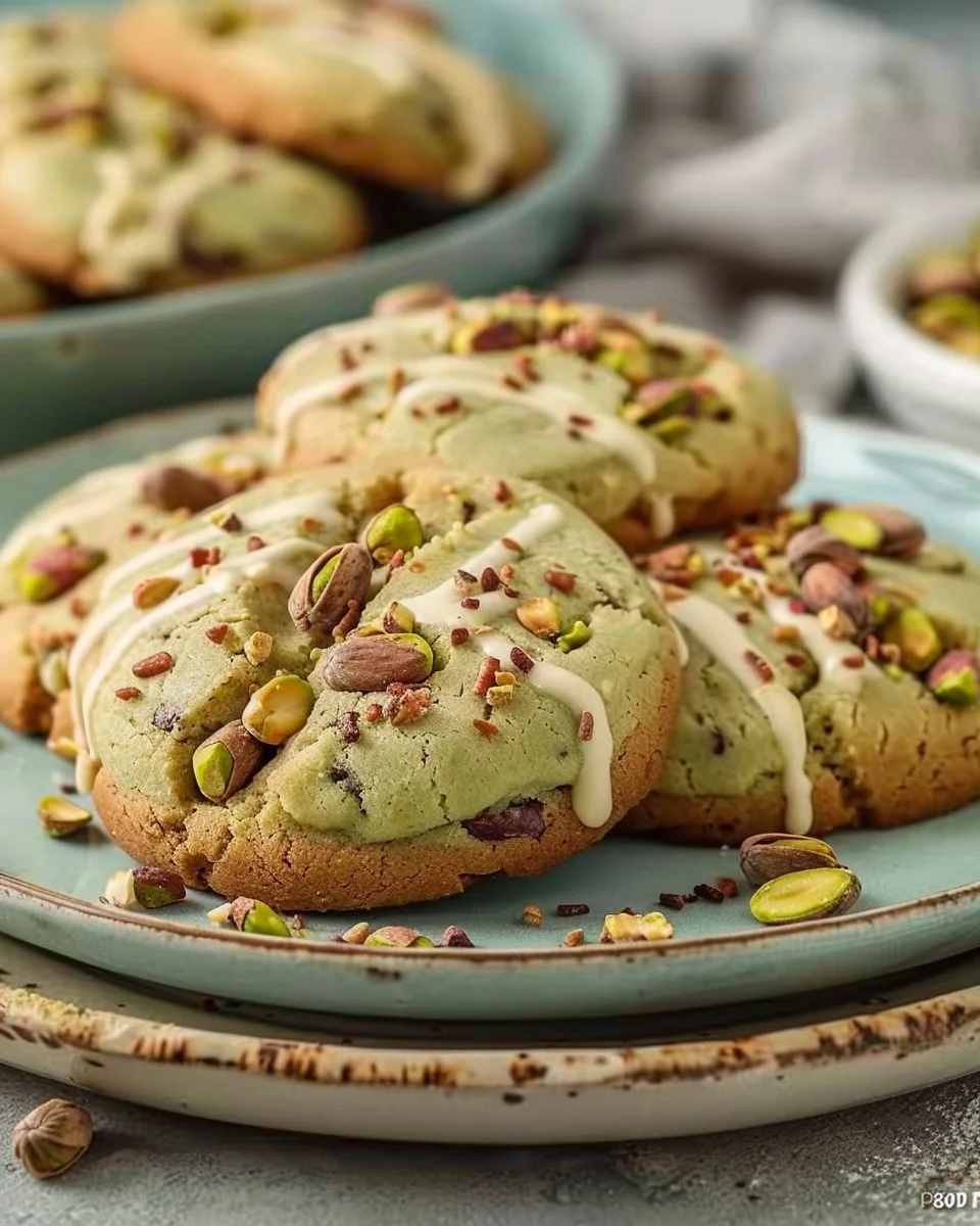 Pistachio Pudding Cookies