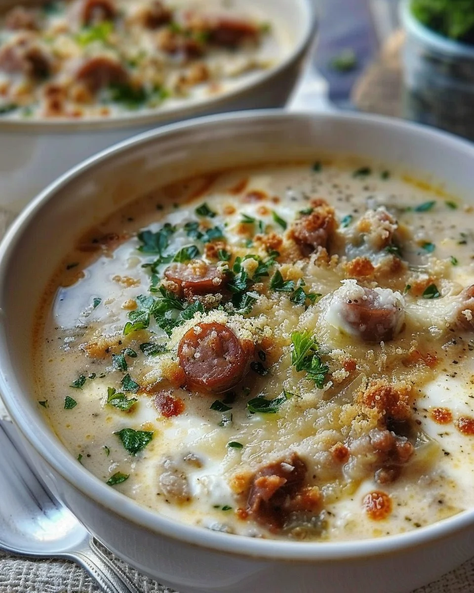 Sausage Parmesan Cream Cheese Soup