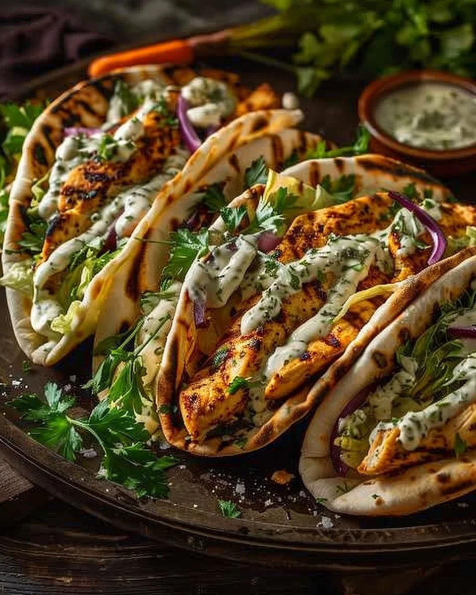 Sheet Pan Chicken Pitas with Herby Ranch