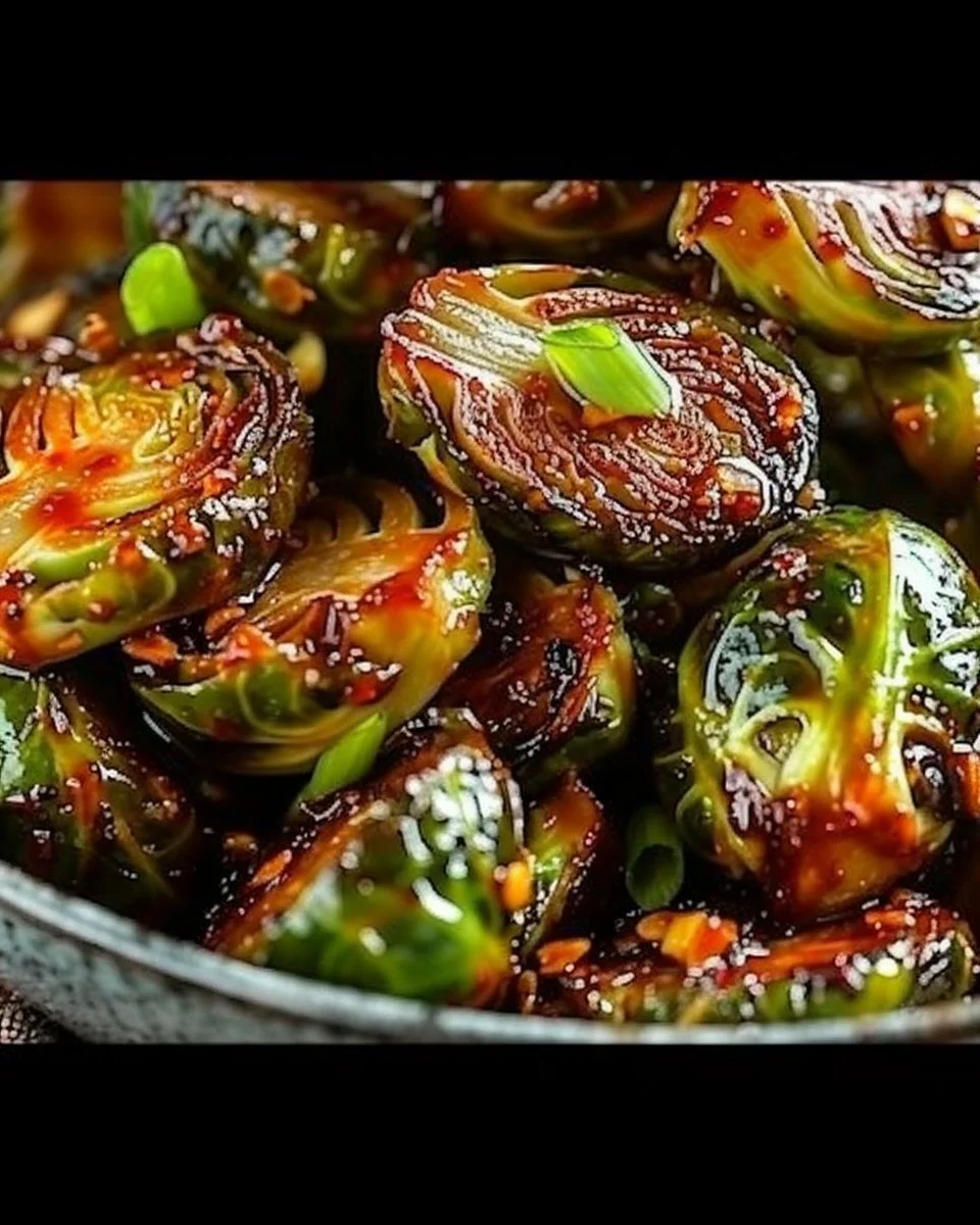 Sweet Chili Air Fryer Brussels Sprouts